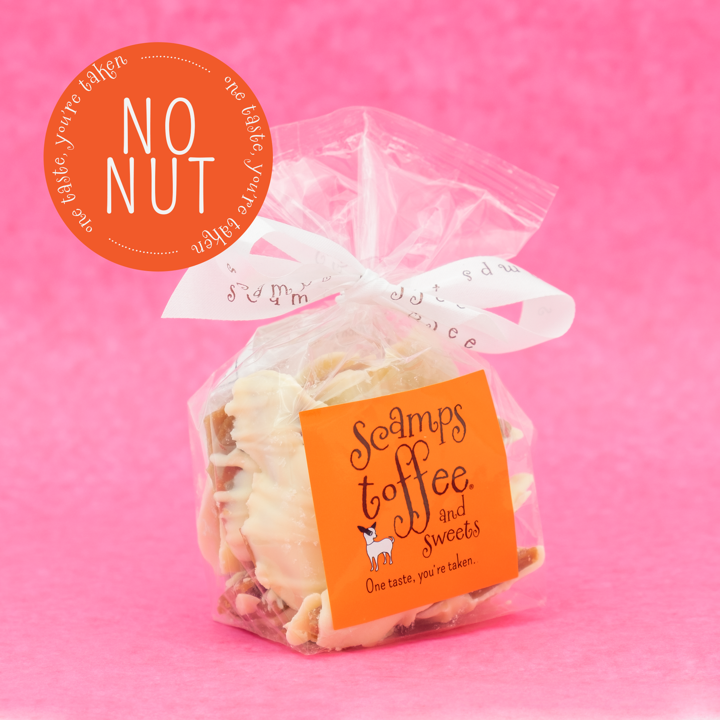 Scamps Toffee - 4oz Bags - No-Nut Toffee - Chocolate Covered