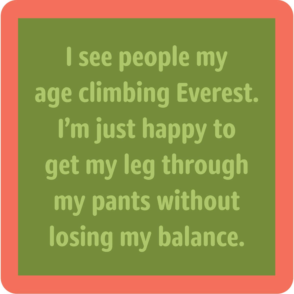 Drinks on Me - COASTER Climbing Everest | Funny Home Gift | Home Bar Decor
