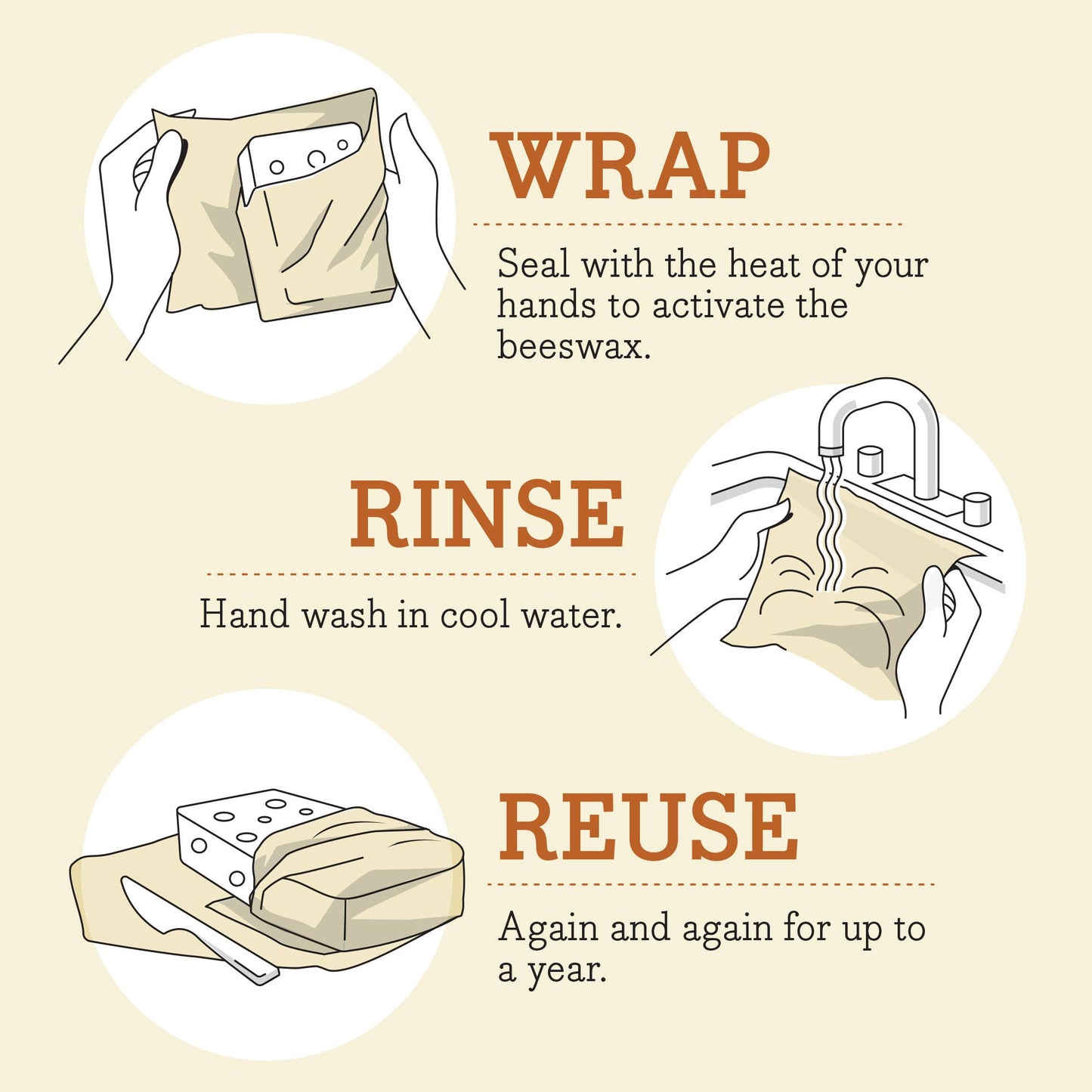 Bee's Wrap - Bees Wrap Reusable Beeswax Food Wrap Roll - Honeycomb Print
