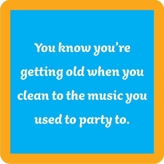 Drinks on Me - COASTER Clean To Music | Funny Party Gift | Home Bar Decor