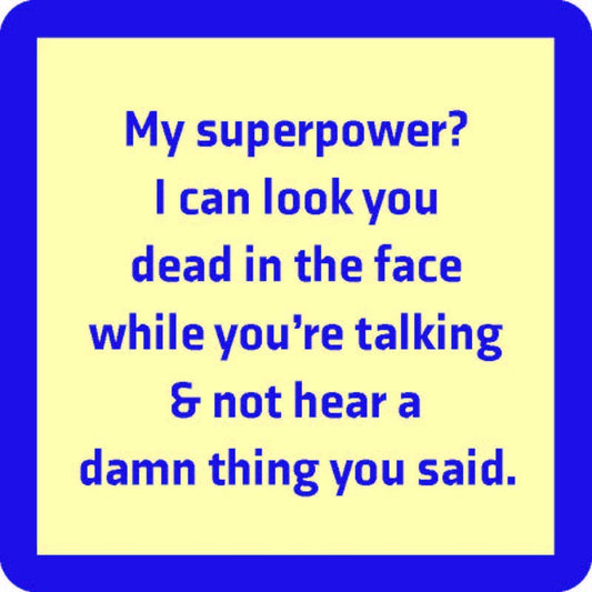Drinks on Me - COASTER Superpower | Funny Party Gift | Home Bar Decor