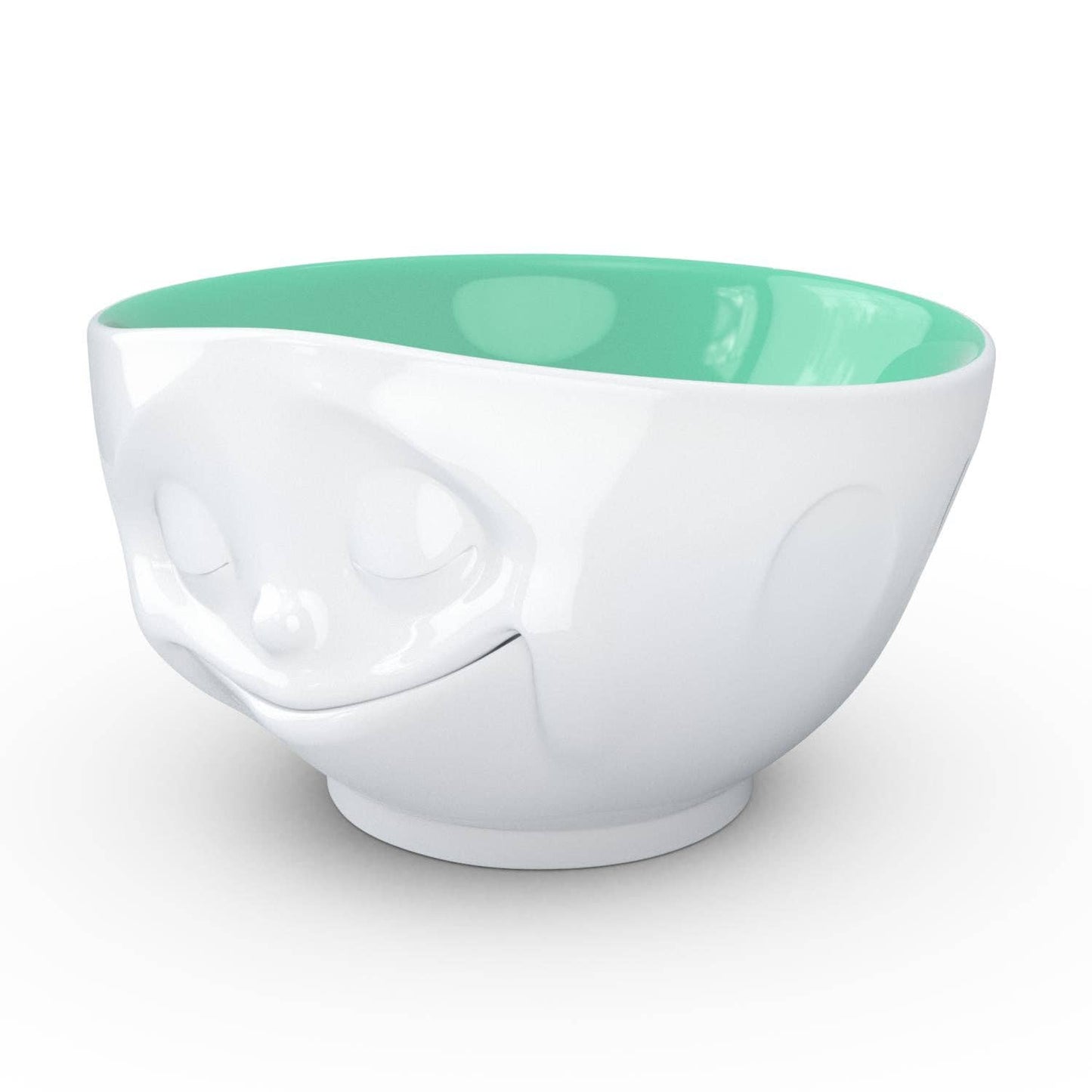 16 Oz. Bowl, Happy Face, Jade Color Inside