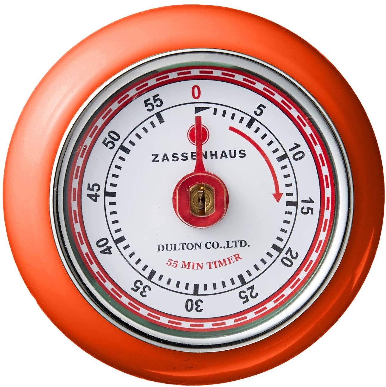 "Retro" Kitchen Timer, Orange, 2.75” x 1.25"