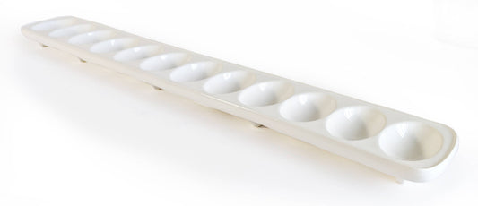 Port-Style Enterprises Inc. - KITCHEN BASICS Deviled Egg Tray 19x2.7" Stoneware