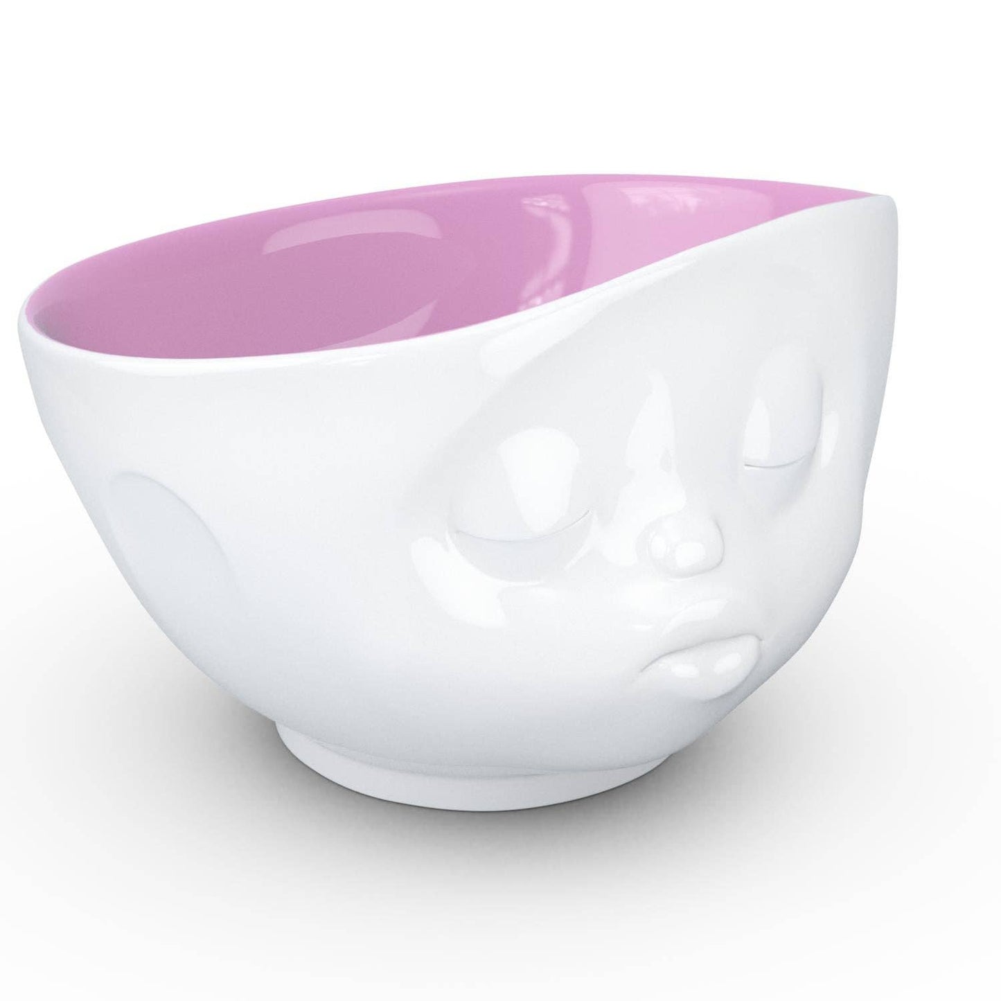 16 Oz. Bowl, Kissing Face, Berry Color Inside