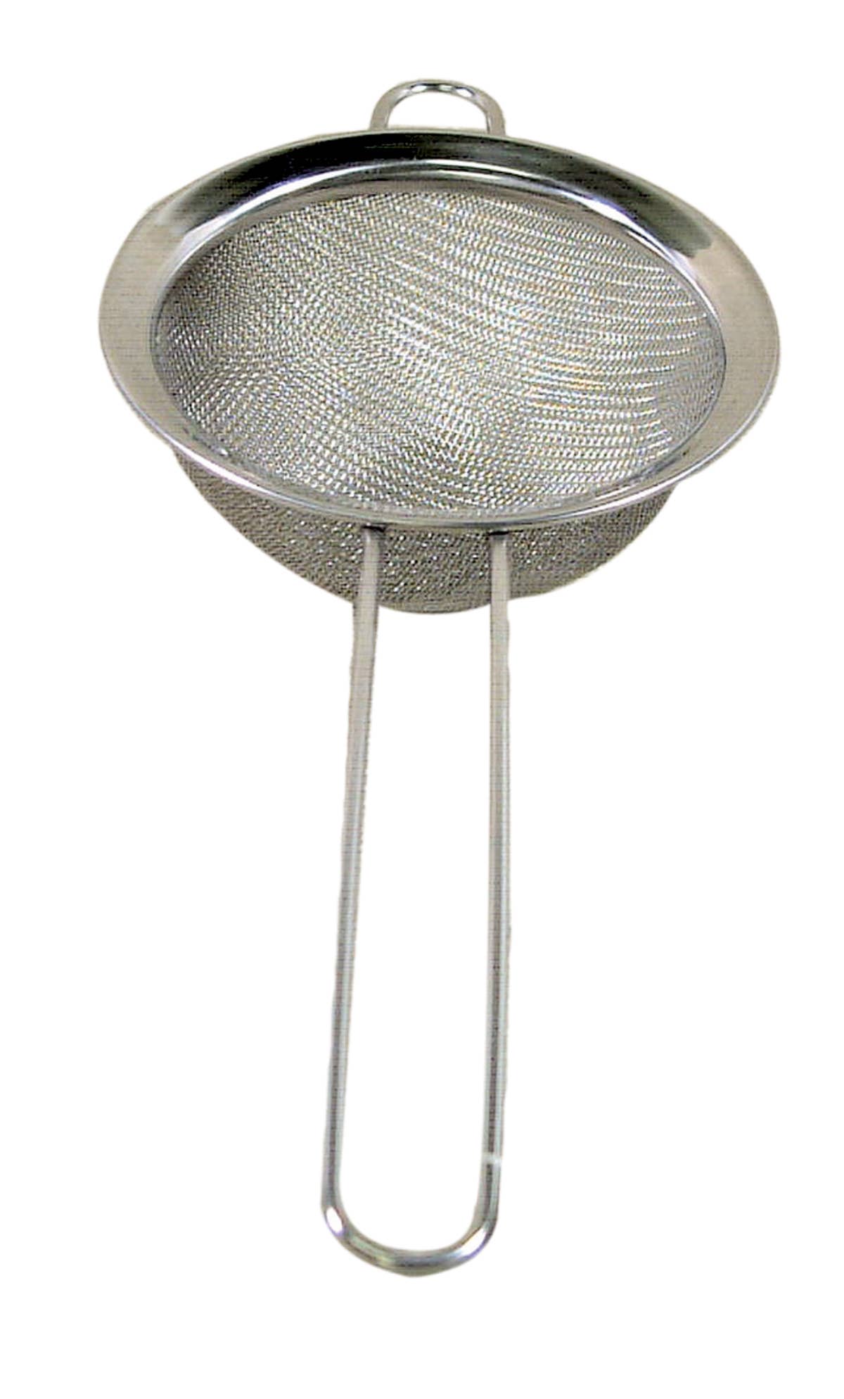 Port-Style Enterprises Inc. - KITCHEN BASICS Strainer w/ Handle 4" Fine Mesh 18/0 SS