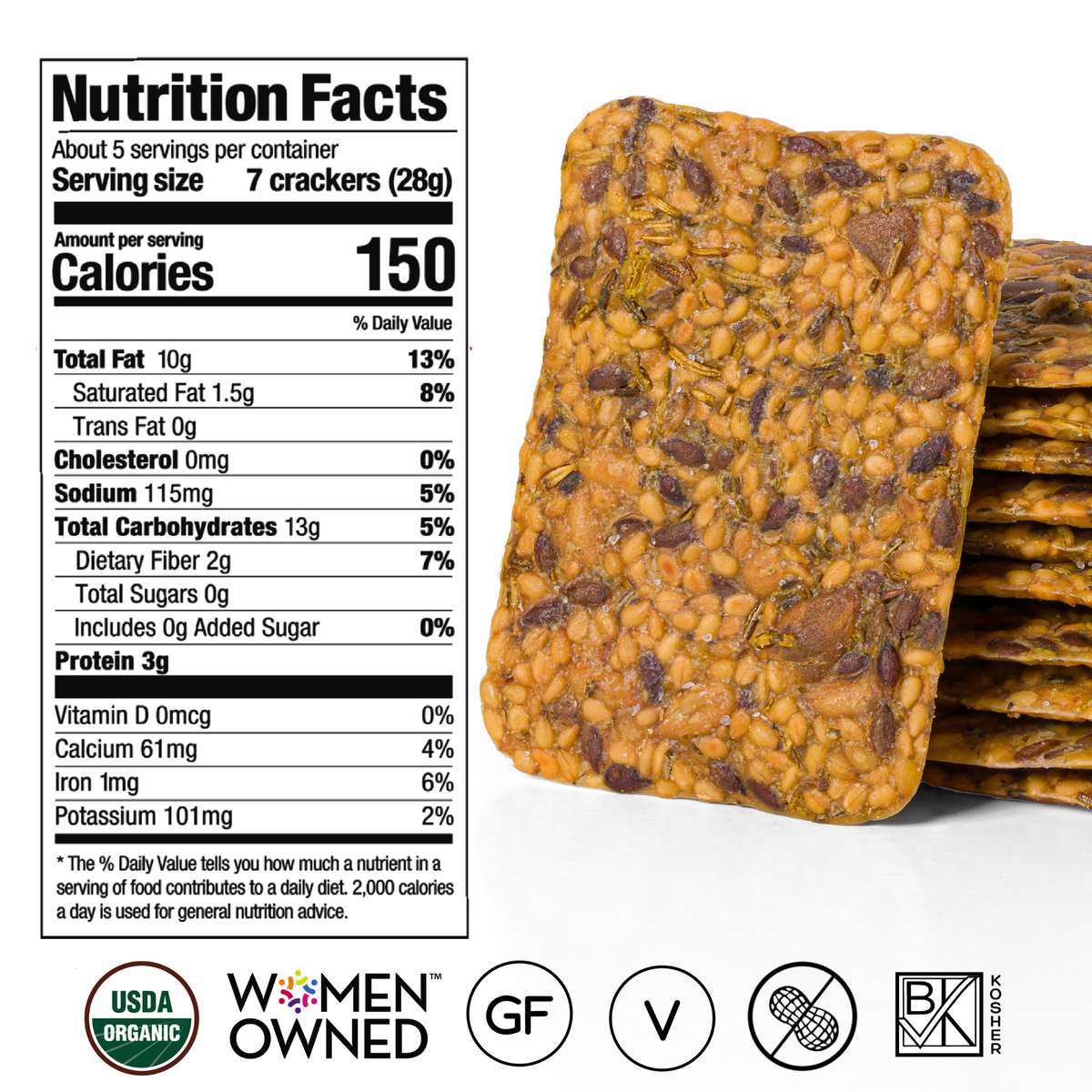 Top Seedz - Rosemary Crackers - 5oz -