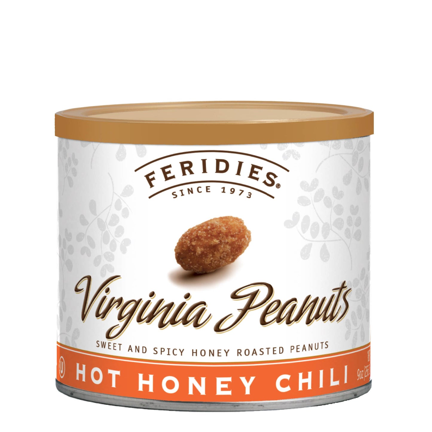 FERIDIES 9oz Tin Hot Honey Chili Virginia Peanuts