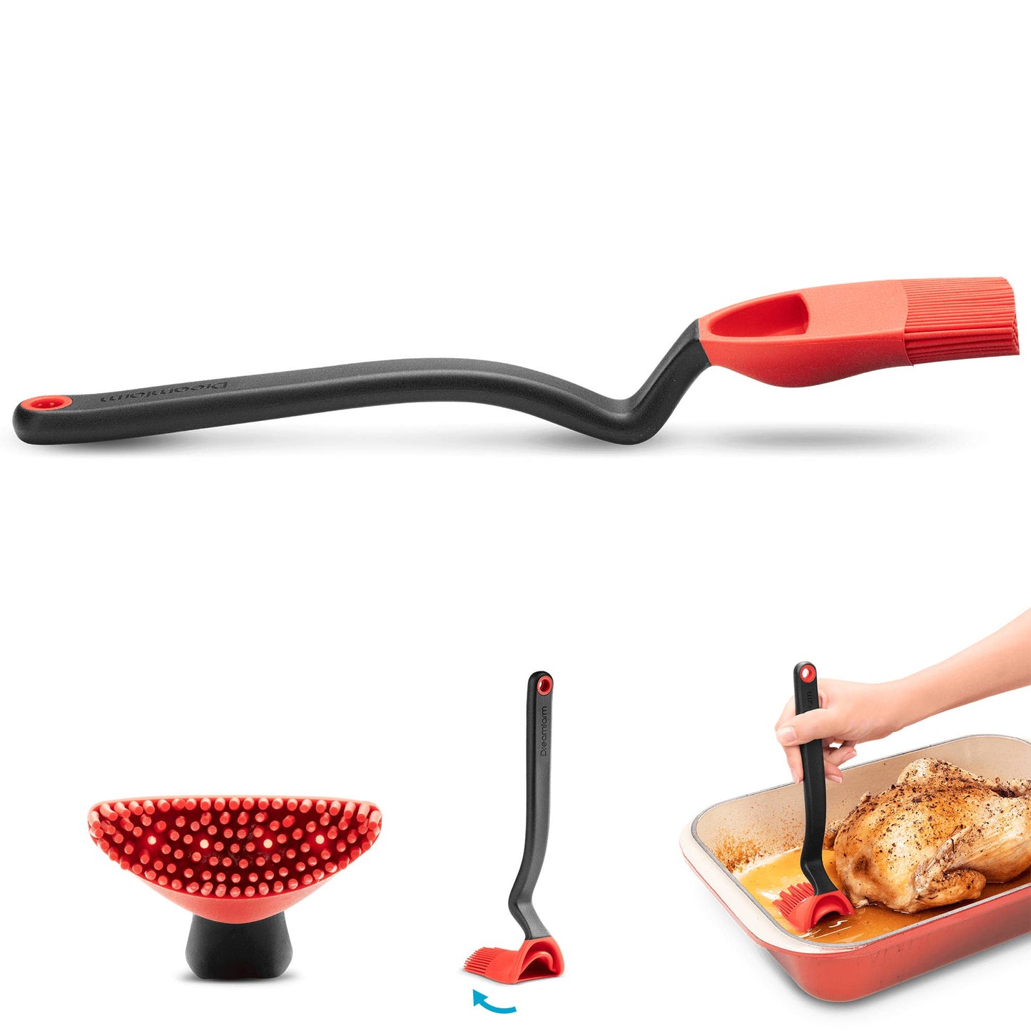 Dreamfarm - Brizzle® - Basting Brush with Scoop-up Reservoir