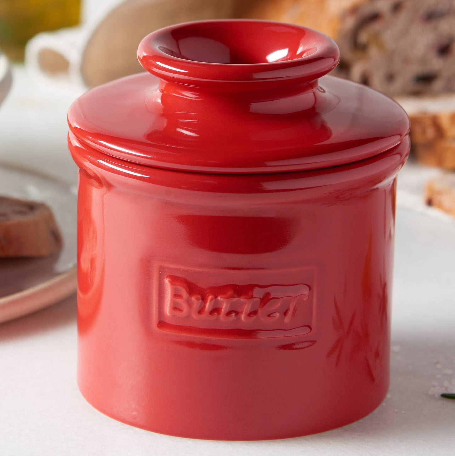 The Original Butter Bell® Crock - The Original Butter Bell® Crock - Cafe Maraschino Red