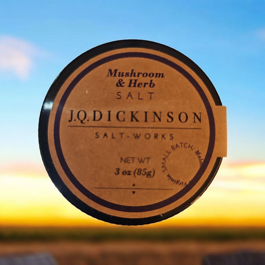 J Q Dickinson Mushroom & Herb Salt 3.5 oz.