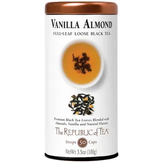 The Republic of Tea Vanilla Almond Full Leaf Black Tea