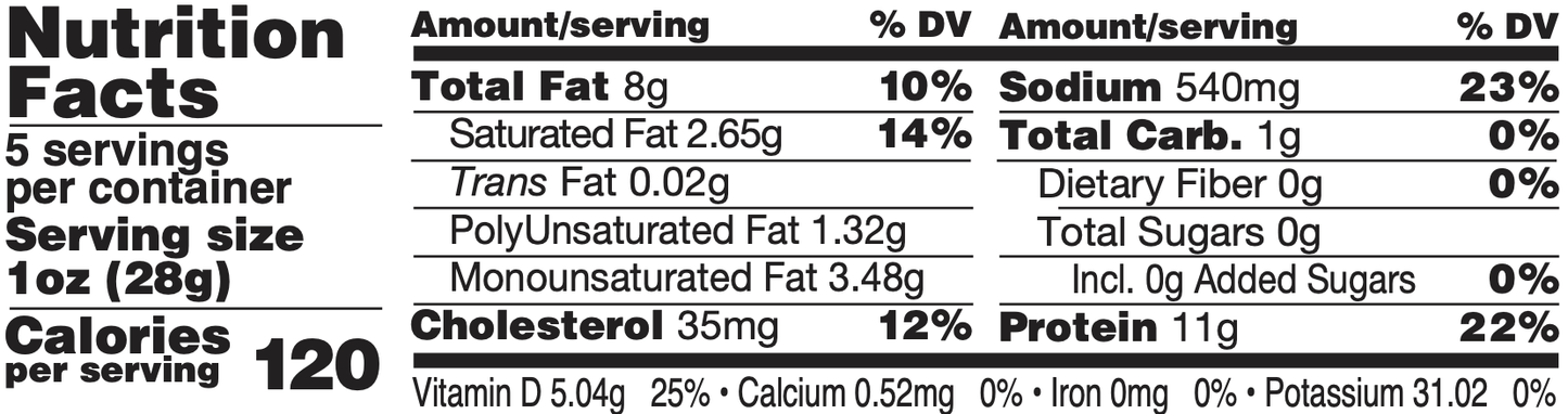 MeatCrafters Inc. - Cured Porcini Mushroom Pork Salami, Italian, 5oz x12