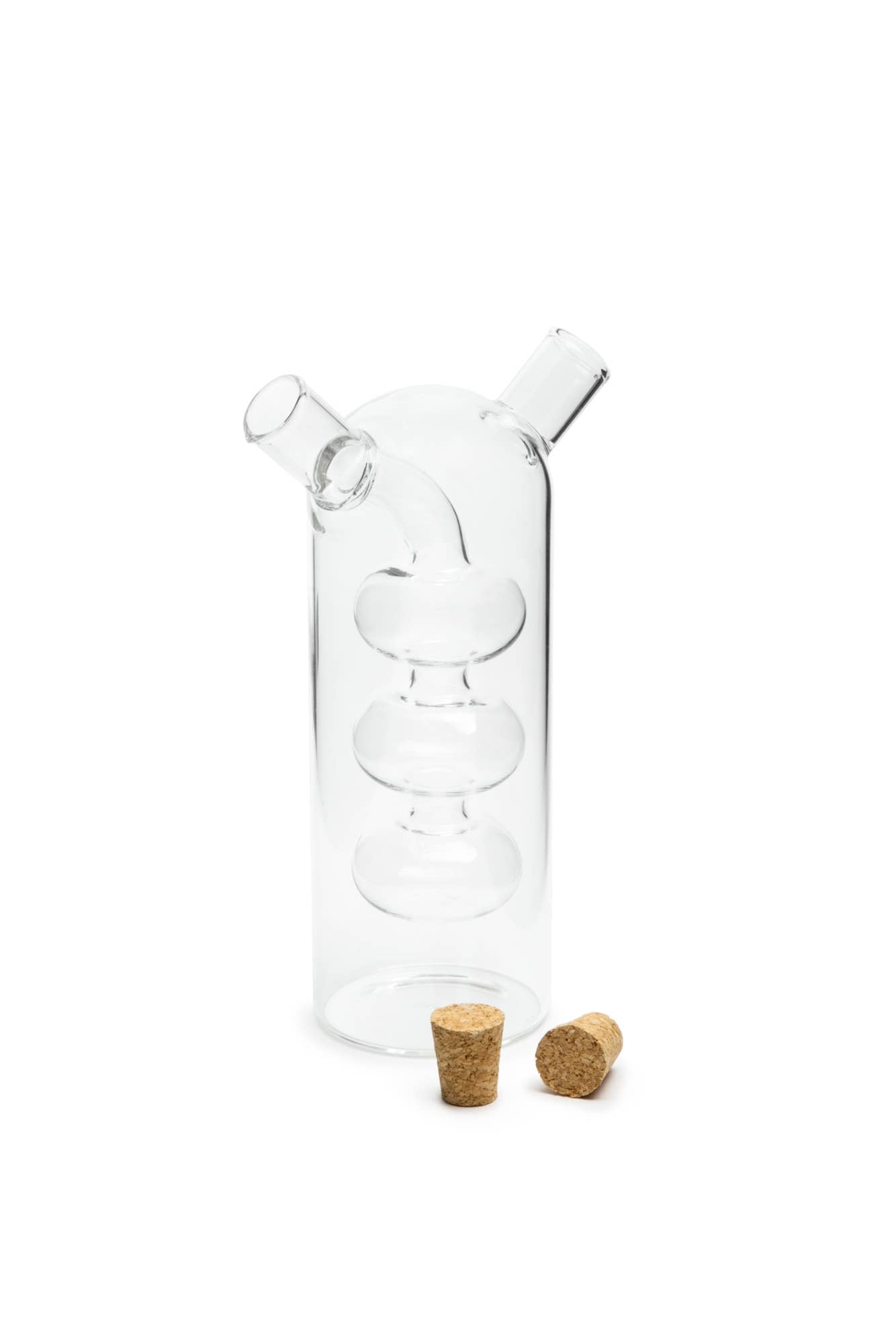Fox Run Oil and Vinegar Glass Bottle, Bubbles, 8.5-Ounce