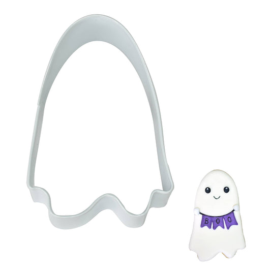 R&M International - Ghost Cookie Cutter (White, 3.5")