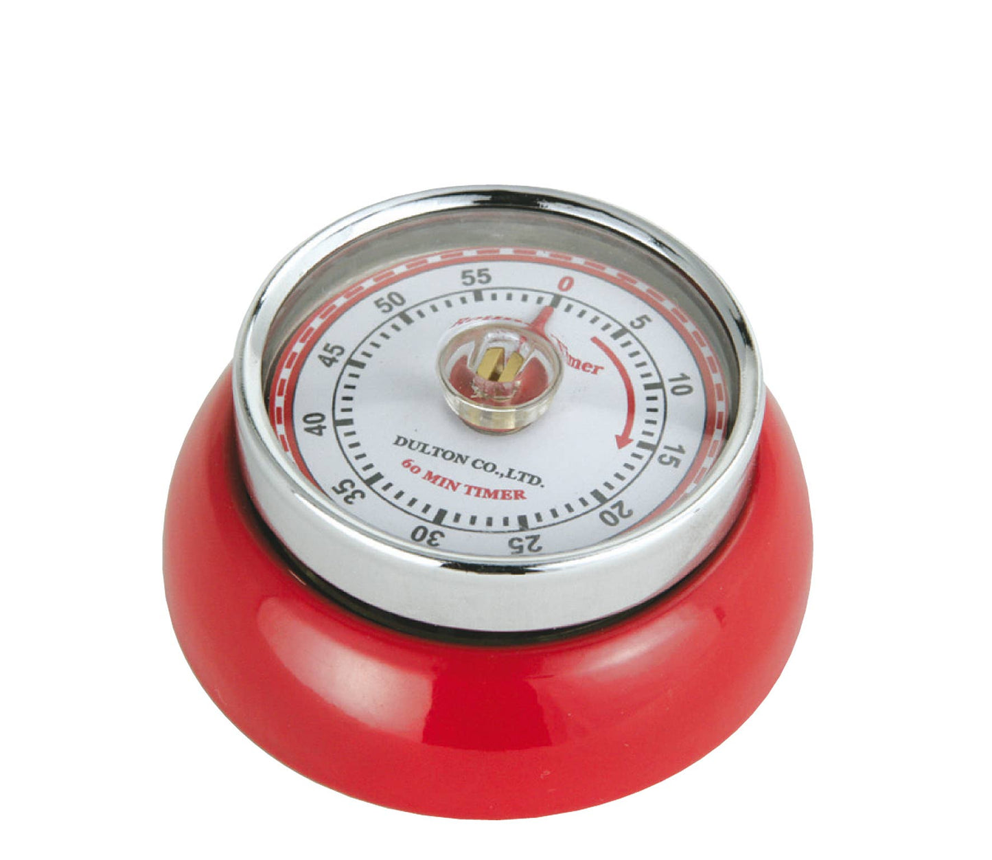 "Retro" Kitchen Timer, Red, 2.75” x 1.25"