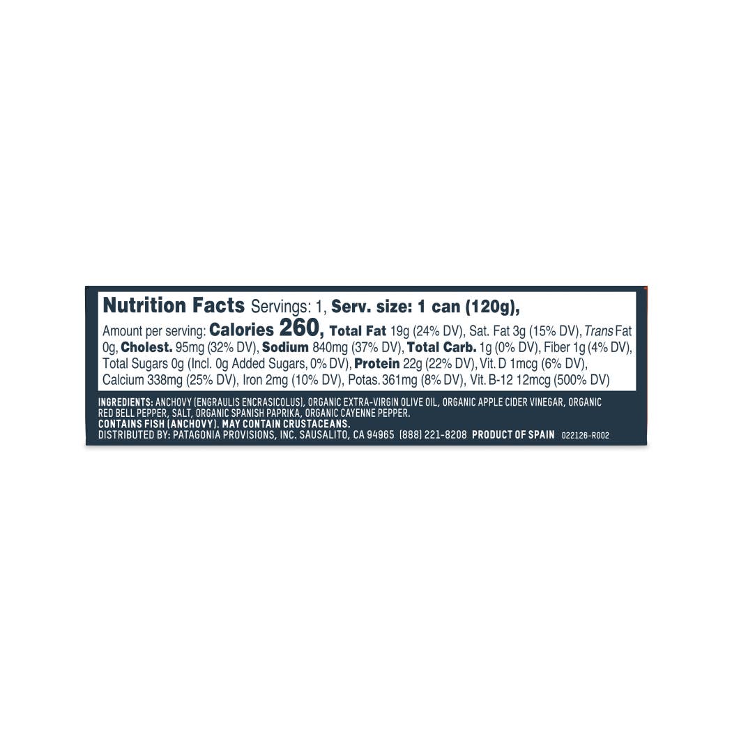 Patagonia Provisions - Spicy Anchovies - Tinned Fish
