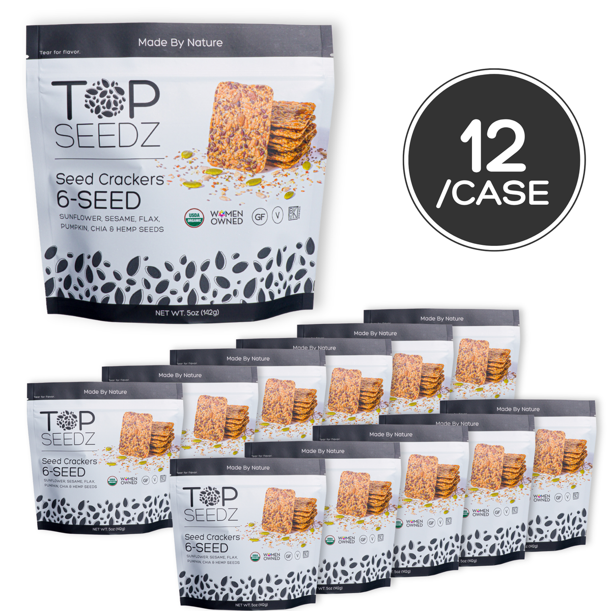 Top Seedz - 6-Seed Crackers- 5oz