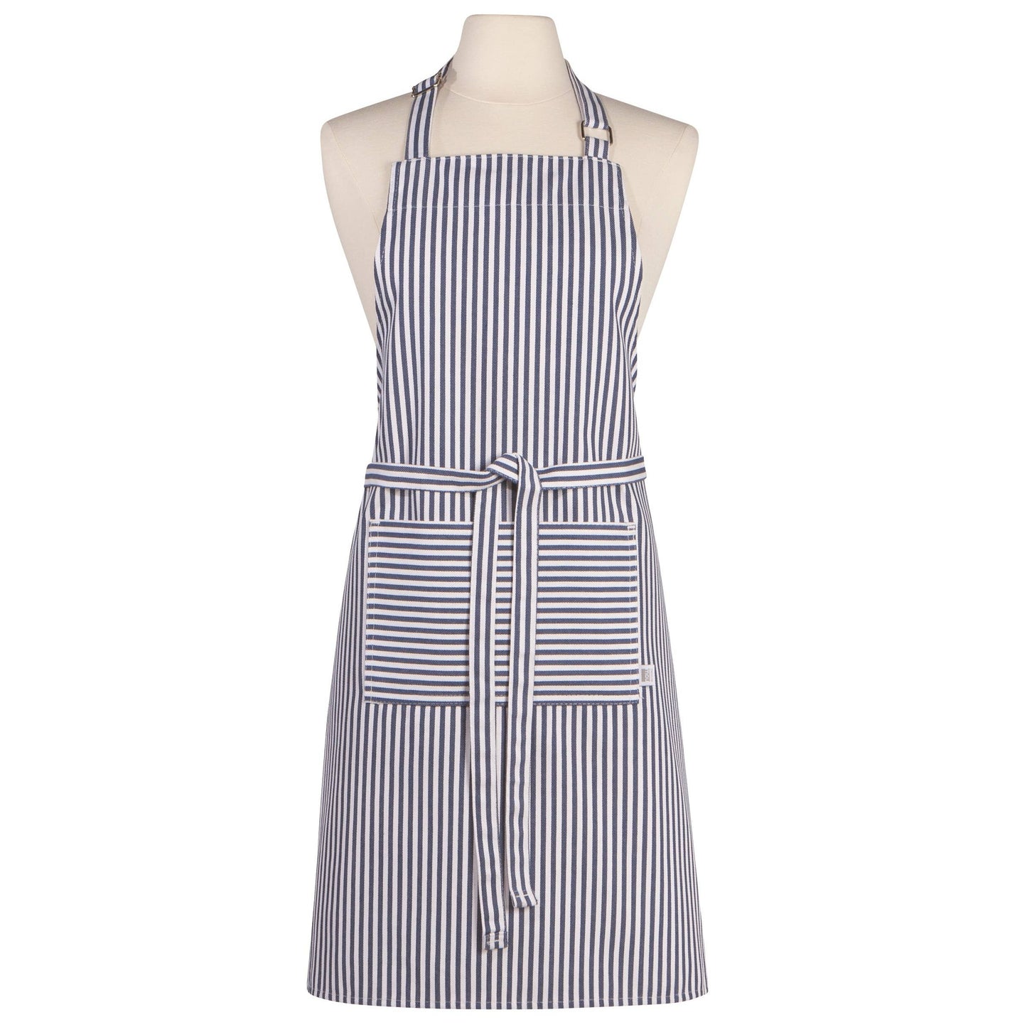 Now Designs by Danica - Narrow Royal Blue Stripe Chef Apron