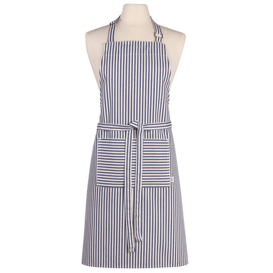 Now Designs by Danica - Narrow Royal Blue Stripe Chef Apron