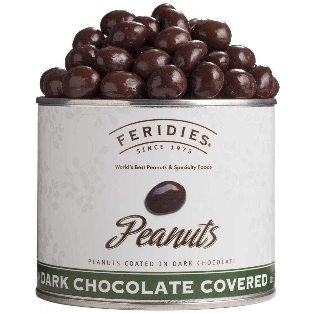 Dark Chocolate 11oz Tin Dark Chocolate Covered Peanuts