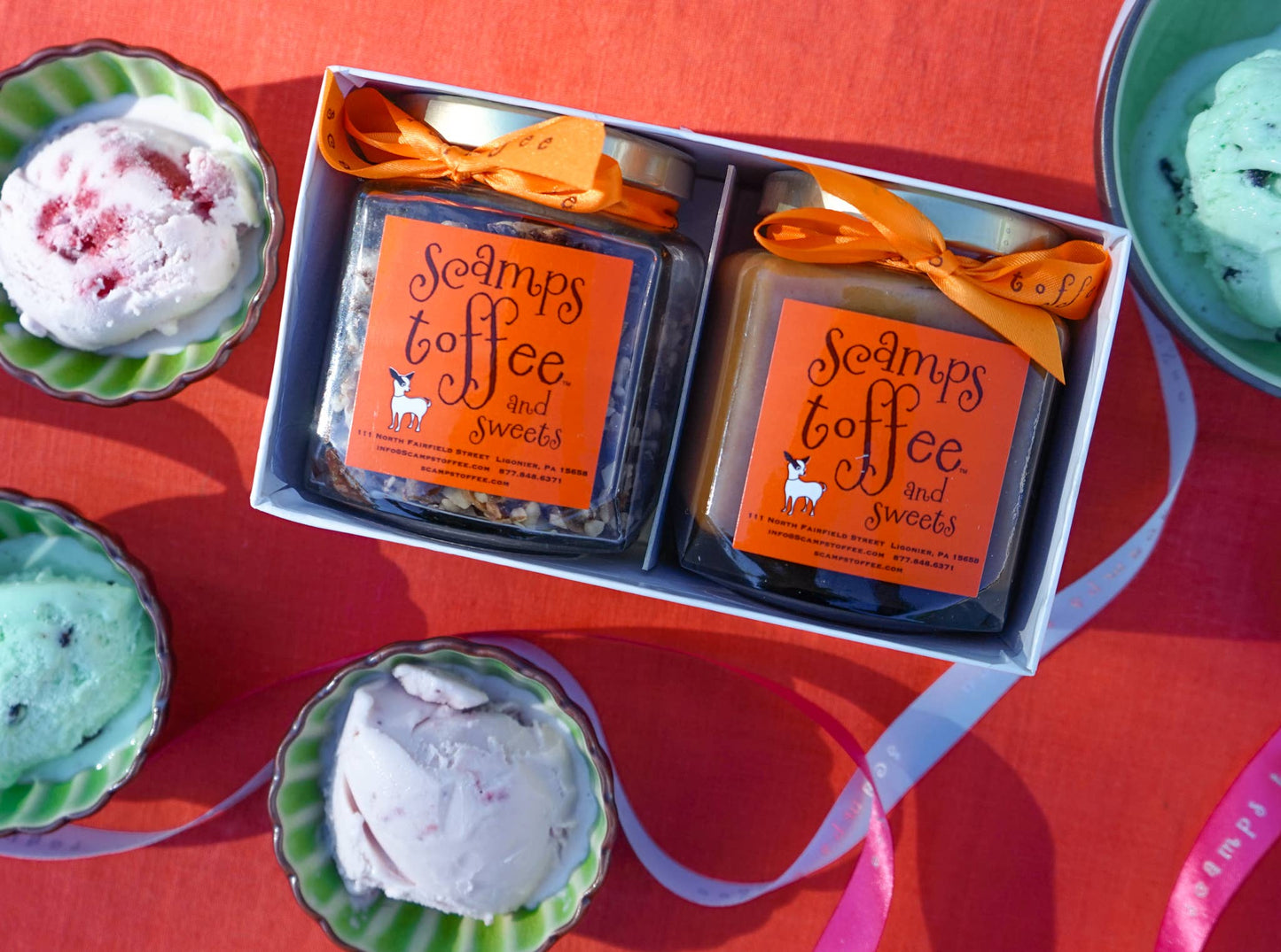 Scamps Toffee - Toffee Sauce and Bits Gift Set