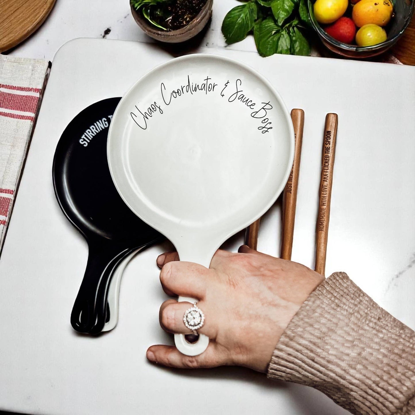 Lick The Spoon | Spoon Rest + Wooden Spoon Gift Set