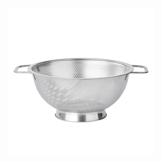 Fox Run Large Stainless Steel Colander, 3 Quart Strainer