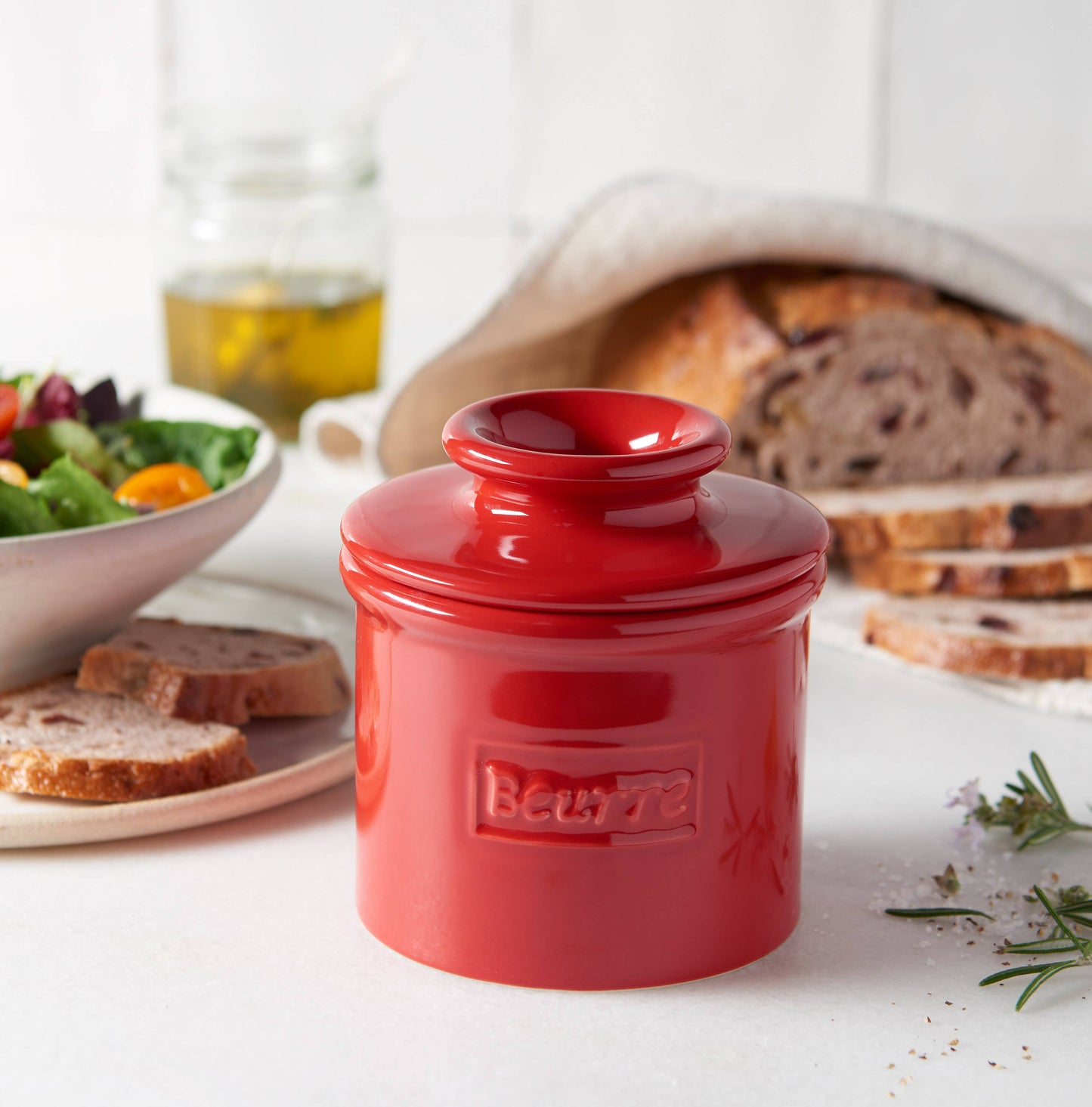 The Original Butter Bell® Crock - The Original Butter Bell® Crock - Cafe Maraschino Red