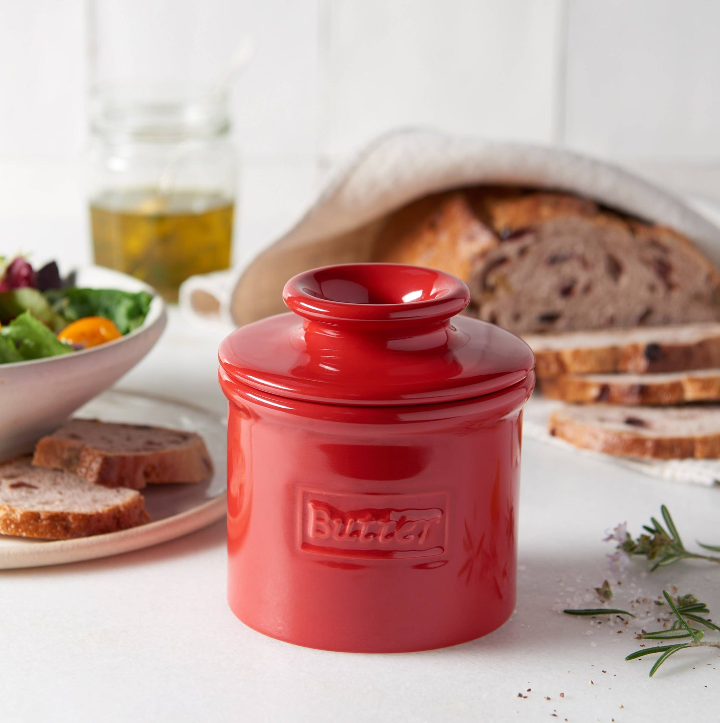 The Original Butter Bell® Crock - The Original Butter Bell® Crock - Cafe Maraschino Red