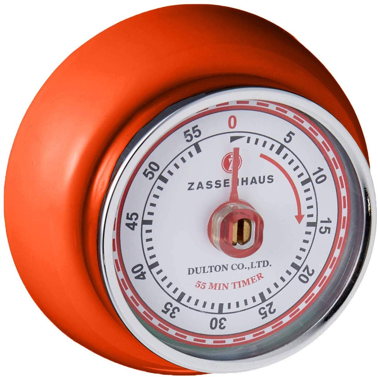 "Retro" Kitchen Timer, Orange, 2.75” x 1.25"