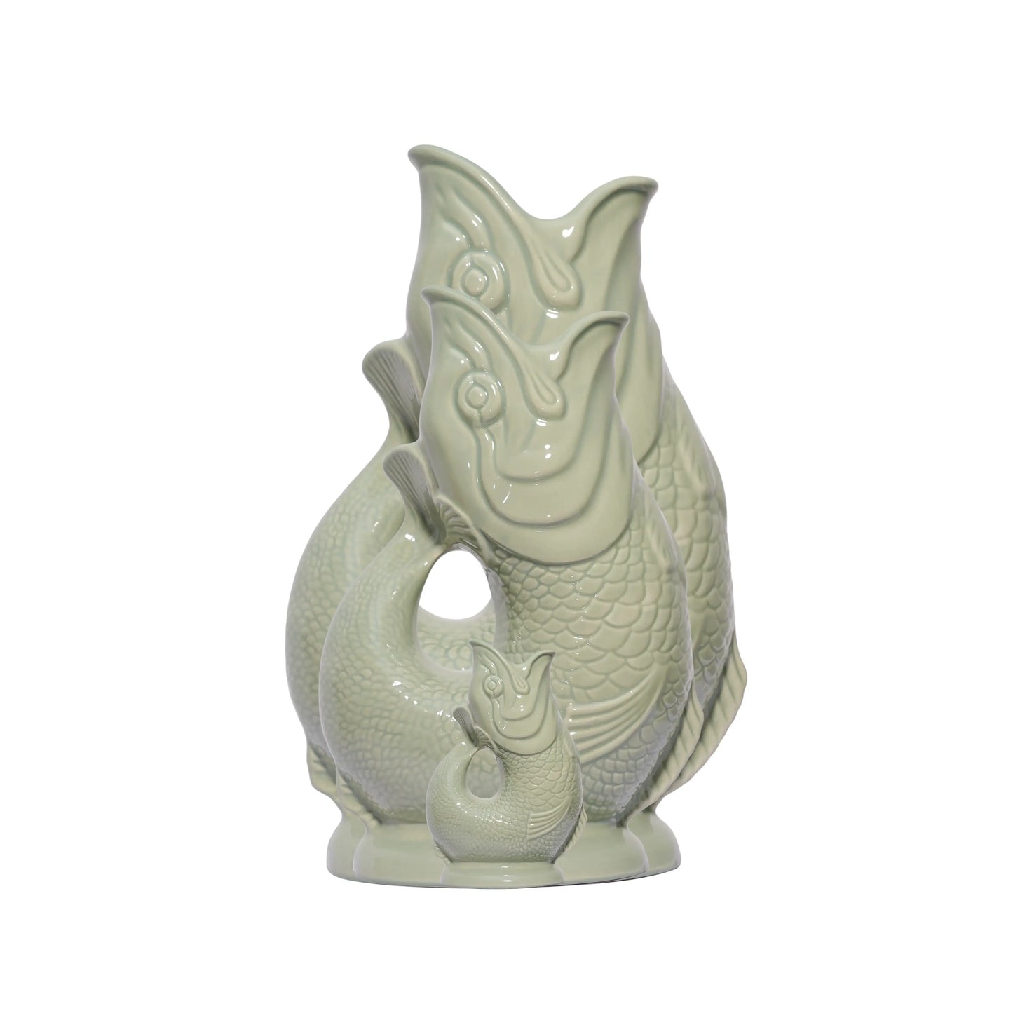 The Original Gluggle Jug Factory - Sage Green Gluggle Jug