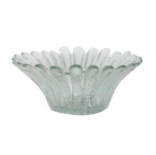 Blenko Small Crystal Daisy Bowl