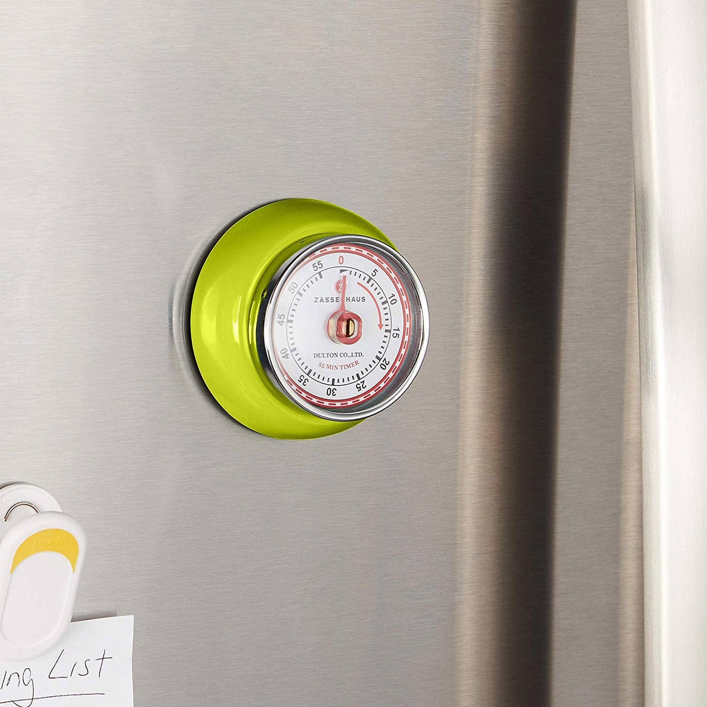 "Retro" Kitchen Timer, Kiwi, 2.75” x 1.25"