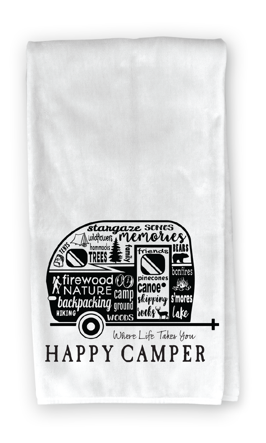 RV Icon Kitchen Towel - Where Life Takes You