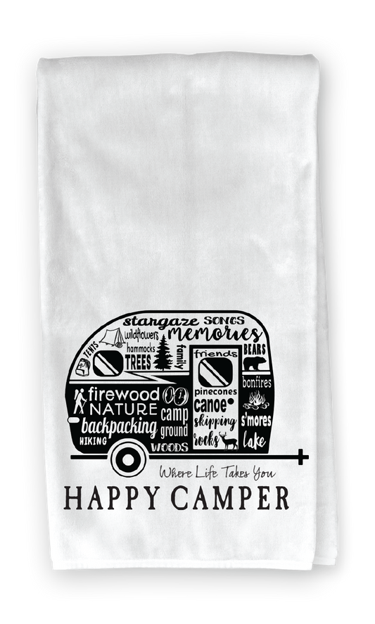 RV Icon Kitchen Towel - Where Life Takes You