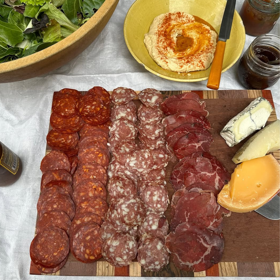 MeatCrafters Inc. - Dry-Cured Lamb Salami, Rosemary & Garlic, Sliced, 3oz x10