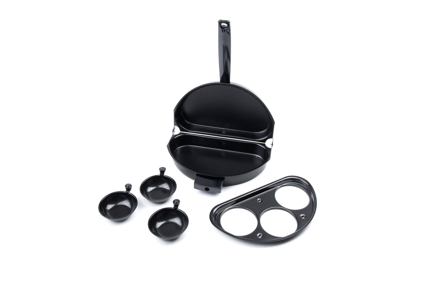 Fox Run Brands - Fox Run Omelette Pan, Egg Poacher Set, 11.25" x 9.5" x 2.5"