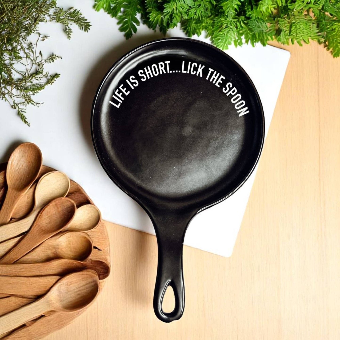 Lick The Spoon | Spoon Rest + Wooden Spoon Gift Set