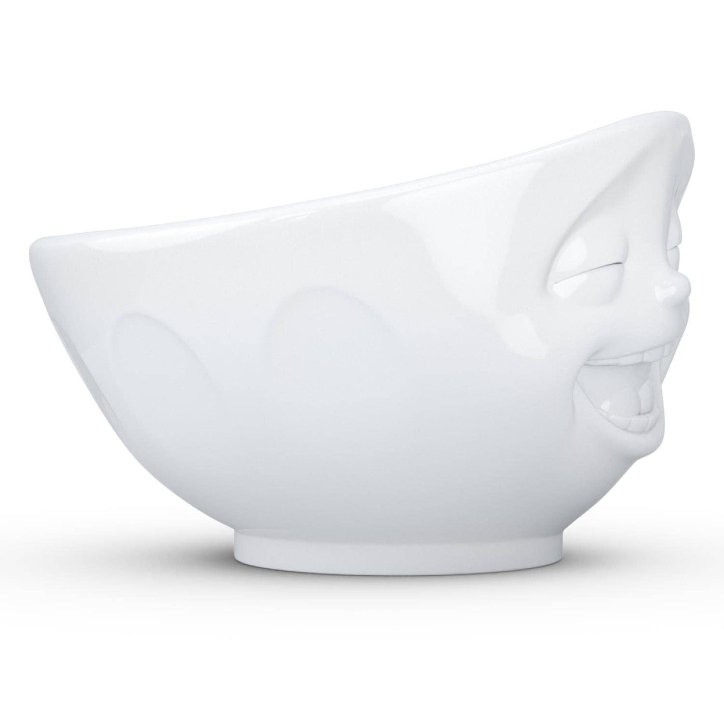 Fiftyeight Products - 16 Oz. Bowl, Laughing Face, White