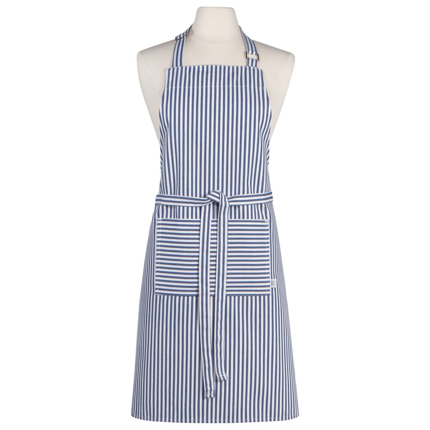 Now Designs by Danica - Narrow Royal Blue Stripe Chef Apron