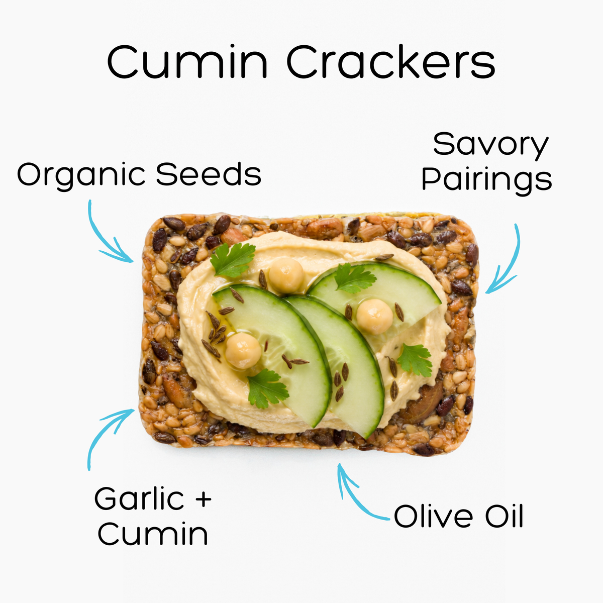 Top Seedz - Cumin Crackers - 5oz