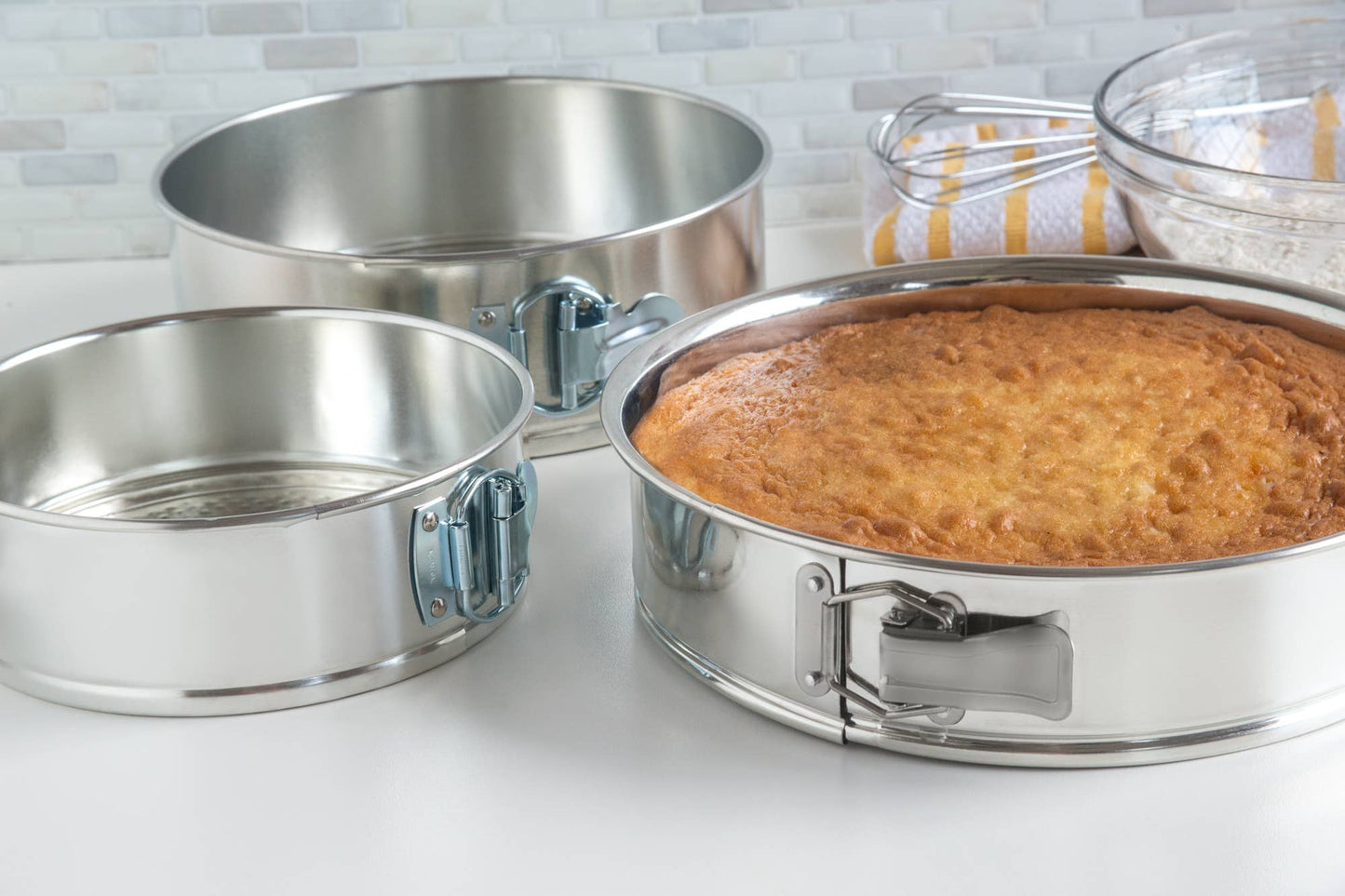 Fox Run Springform Pan Set, 3-Piece, 10.5" x 10.75" x 3.25"