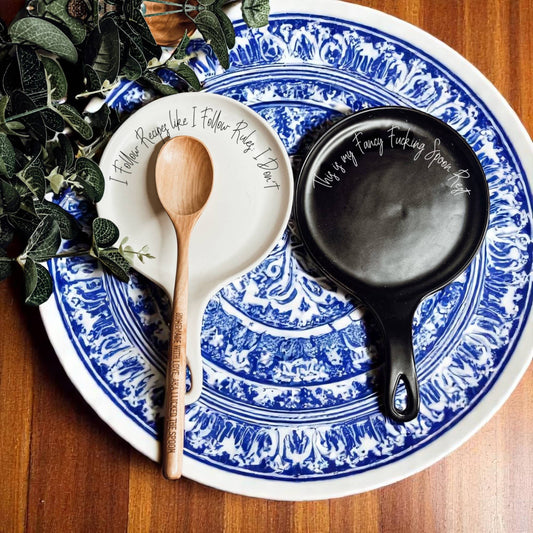 Lick The Spoon | Spoon Rest + Wooden Spoon Gift Set