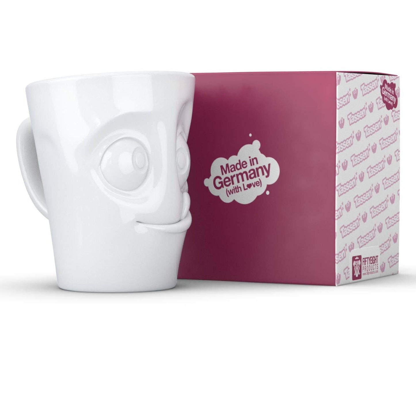Fiftyeight Products - Coffee Mug with Handle, Tasty Face