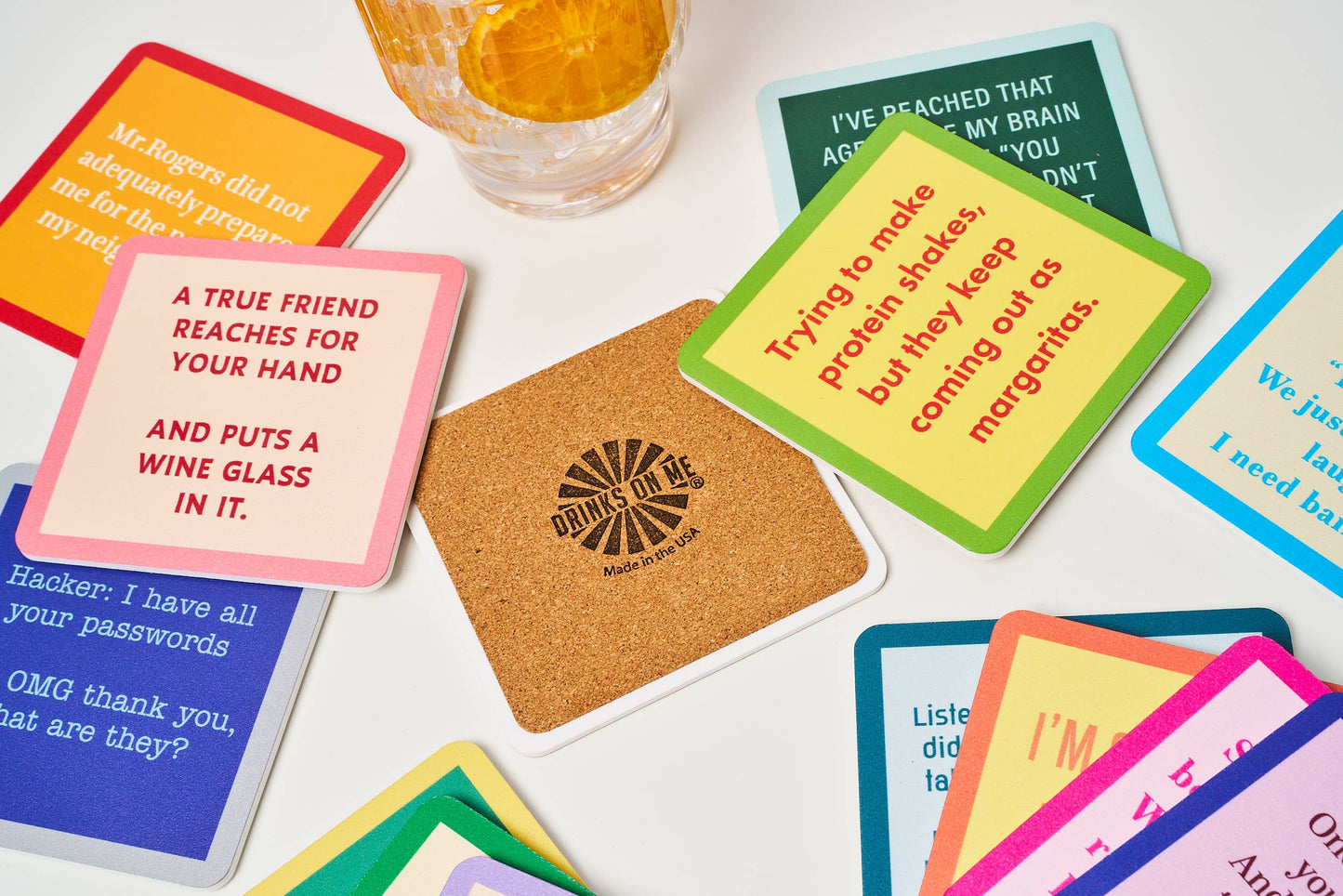 Drinks on Me - COASTER Alexa Gym | Funny Party Gift | Home Bar Decor