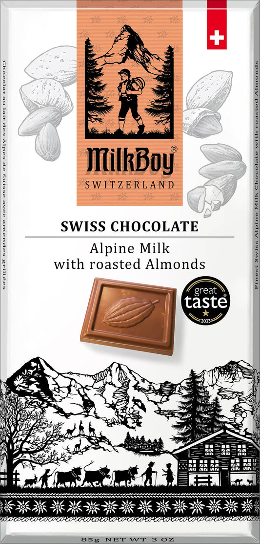 Milk Chocolate with roasted Almonds Bar
