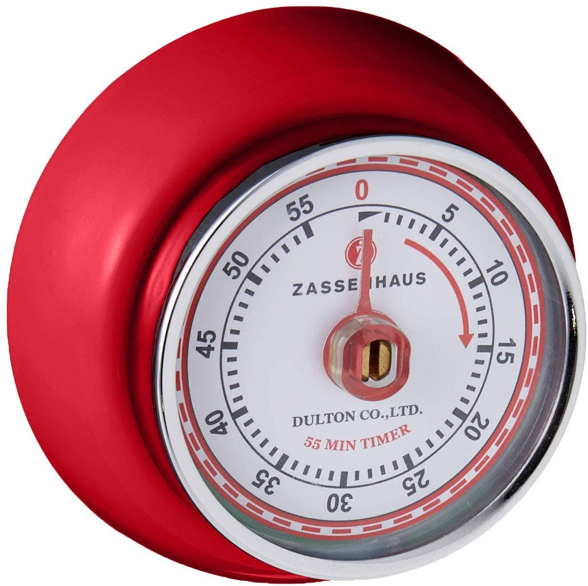 "Retro" Kitchen Timer, Red, 2.75” x 1.25"