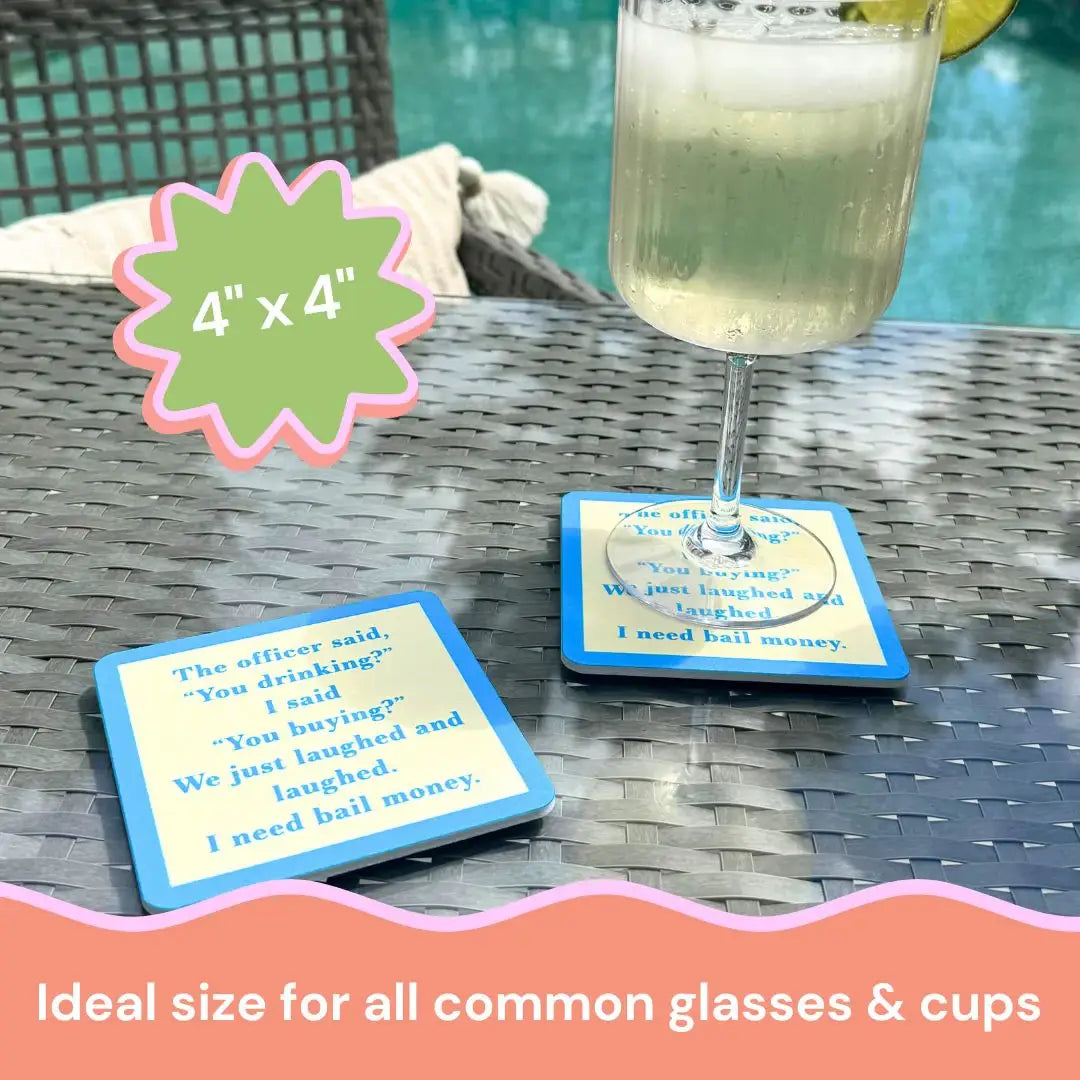 Drinks on Me - COASTER Climbing Everest | Funny Home Gift | Home Bar Decor
