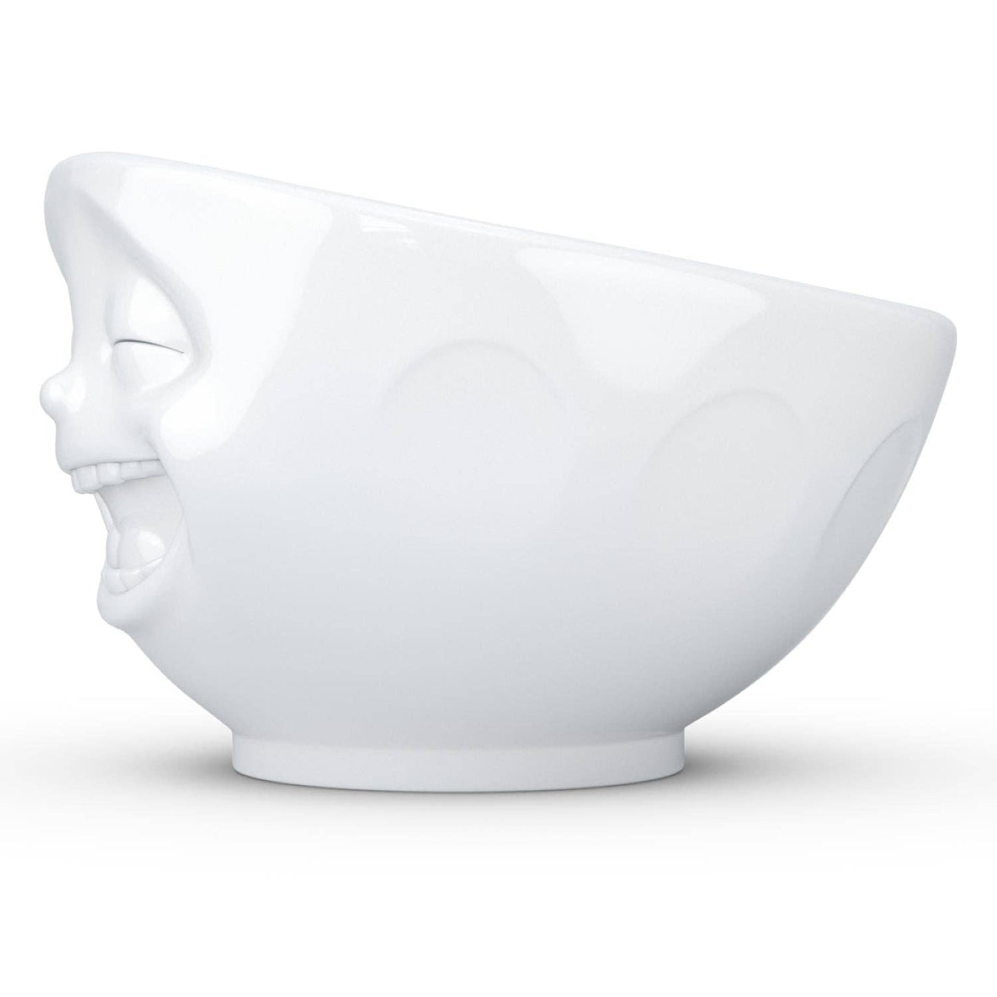 Fiftyeight Products - 16 Oz. Bowl, Laughing Face, White